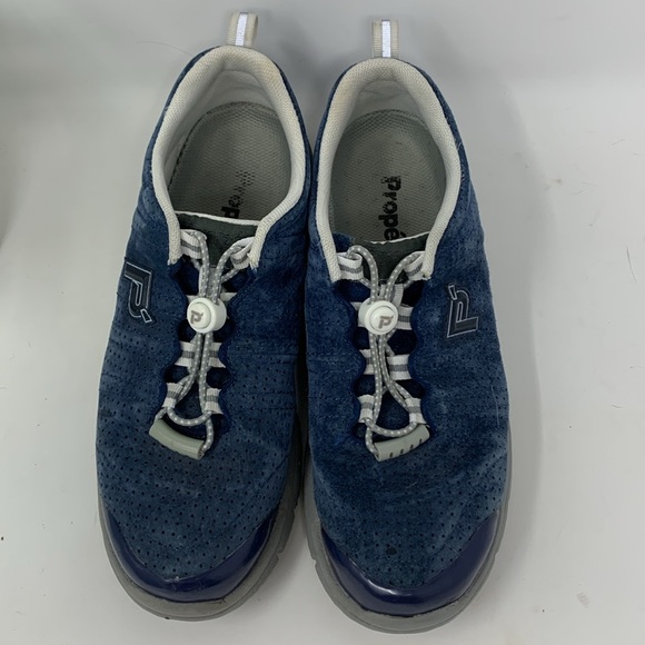 Propet Womens Size 7.5 Travel Walker Suede Sneakers Shoes - Picture 3 of 8